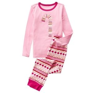 Crazy 8 by Gymboree Sz. 6 Candy Cane Pajamas